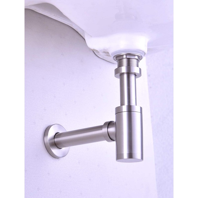 GORDEE Bathroom Sink Stopper P-Trap Complete Set Adjustable 1-1/4 Bottle