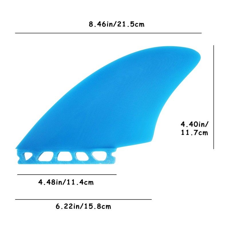 Single tabTwin Keel Fins - Twin Fin Fish Surfboard Fins