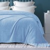 Exclusivo Mezcla Large Flannel Fleece Throw Blanket, 127x178 CM Sofa