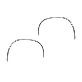 KarParts360 For GMC Sonoma 1991 1992 1993 Fender Flares Front, Driver and Passenger Side | Pair | Steel | Chrome | Bolt-On Attachment | Replacement For GM1291110, GM1290110 | 14033616, 14033615