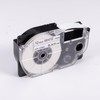 Compatible 12mm White Casio Nameland Tape, 2 Pieces Black Letters