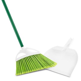 Libman 129807 8.5 in. Pet Plus Angle Broom Green & White - Pack of 4