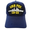 USS Fox CG-33 Embroidered Patch Hat Baseball Cap Ship Boat