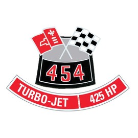 OER 454 with 425 HP Air Cleaner Decal Set Fits Camaro Nova Chevelle Impala Corvette, DC3+DC26
