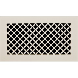 Decorative Vent Cover for a 20x4 Opening. Resin Paint Grade Grille Can Be Used As Return, Supply, Foundation Vent, Register. Ribbon Design. 22x6 Overall Size