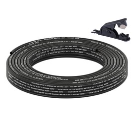 Boeray 35FT 1/8 DOT Air Line SAE J844 PA12 Nylon Air Hose with Cutter 1/8” OD Pneumatic Tubing DOT Approved 1/8 Air Brake Hose for Air Suspension Kit Truck Trailer Brake System & Fluid Transfer 11m