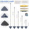 80" Wall Cleaner Mop with Long Handle, Sunoyar 360° Triangle