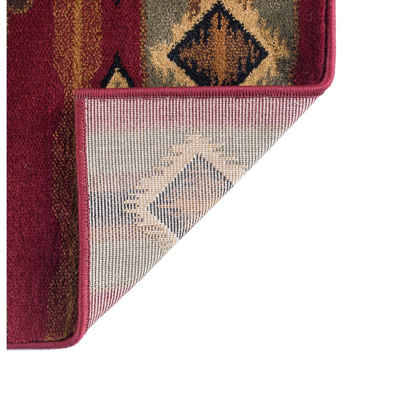 Sierra Bear Red 3x10 Runner Rug for Hallway & Walkway,