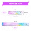 YBEATY 4 PCS Flexible Bendable Ruler Soft Plastic Gradient Colour