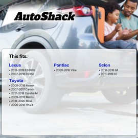 AutoShack Front Brake Rotors | Replacement For Lexus ES350 ES300h Scion tC iM Pontiac Vibe Toyota Avalon Corolla iM Matrix Mirai 2006-2018 RAV4 2007-2017 Camry V6 | Coated | 2-PC Set | ArmorStop