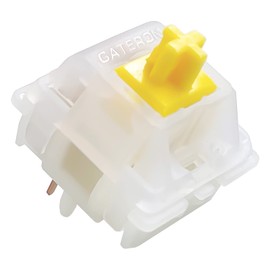DRAOZA Gateron Milky Yellow Pro V2 Switches,Pre Lubed Linear 5 Pin Switch Compatible MX Mechanical Gaming Keyboard(36 PCS)