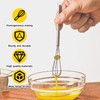 5 Pack Stainless Steel Mini Whisks Set with Egg Separator