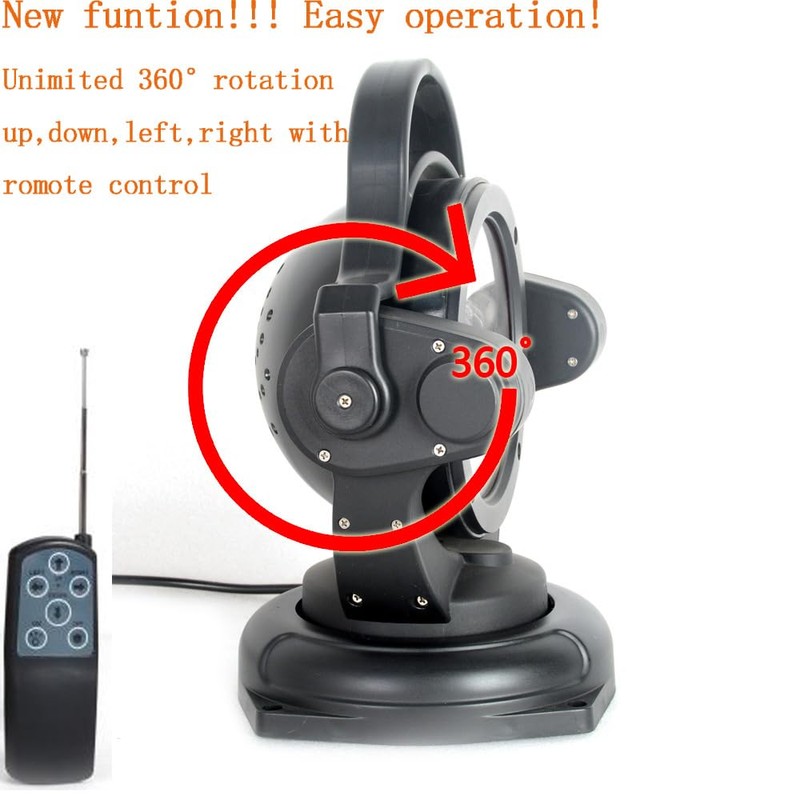 Led Search Light 11 Inch 90W 360 Degrees Rotating Remote