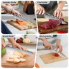 Dfito Chef Knife Sets with Roll Bag, 9 Pieces Professional