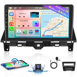 Hikity Android Car Stereo for 2008-2013 Honda Accord Radio, 8 Core 4+64GB 10.1 Inch IPS Touchscreen Car Radio with Wireless Carplay Android Auto 59UI GPS Navigation WiFi 32EQ DSP Backup Camrea