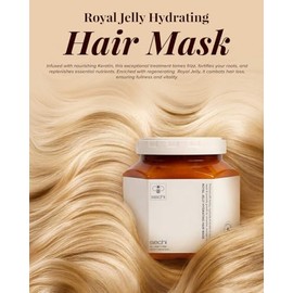 Klara Cosmetics Mascarilla Hidratante con Jalea Real - Para Cabello Daado y Rizado - Nutricin Profunda para Cabello Daado - 760 ml                    