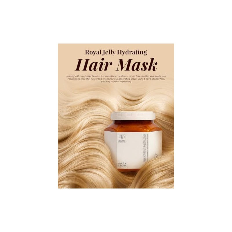 Klara Cosmetics Mascarilla Hidratante con Jalea Real - Para Cabello