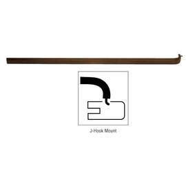 C.R. LAURENCE DL9535DU CRL Dark Bronze Extruded Aluminum Push Bar for 42" Doors