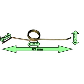 TikTakToo Set of 10 Replacement Spring for Duo-Bin Waste Bin, 10 Pieces Springs for Repairing Trash Can