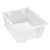 FSE 373-SNT225CLCS Tote Box, Stacks and nest, 23-1/2"L x 19-1/2"W