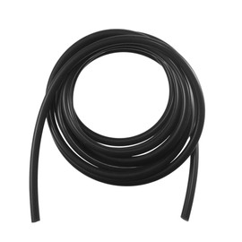 X AUTOHAUX 300cm 9.84ft Black Silicone Air Hose Pipe Tubing 7mm OD 3mm ID for Car