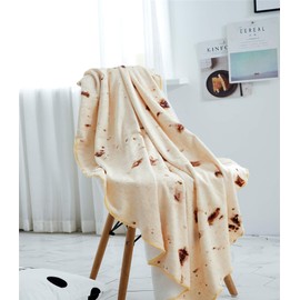 kitletsuit Burrito Tortilla Blanket, Cosy and Double Sided Blanket for Indoor, Outdoor and More (Yellow, 160 cm)..