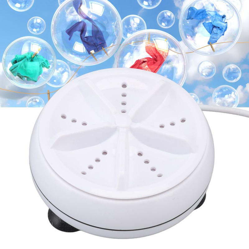 Mini Washing Machine Ultrasonic Low Noise USB Powered Portable Washer