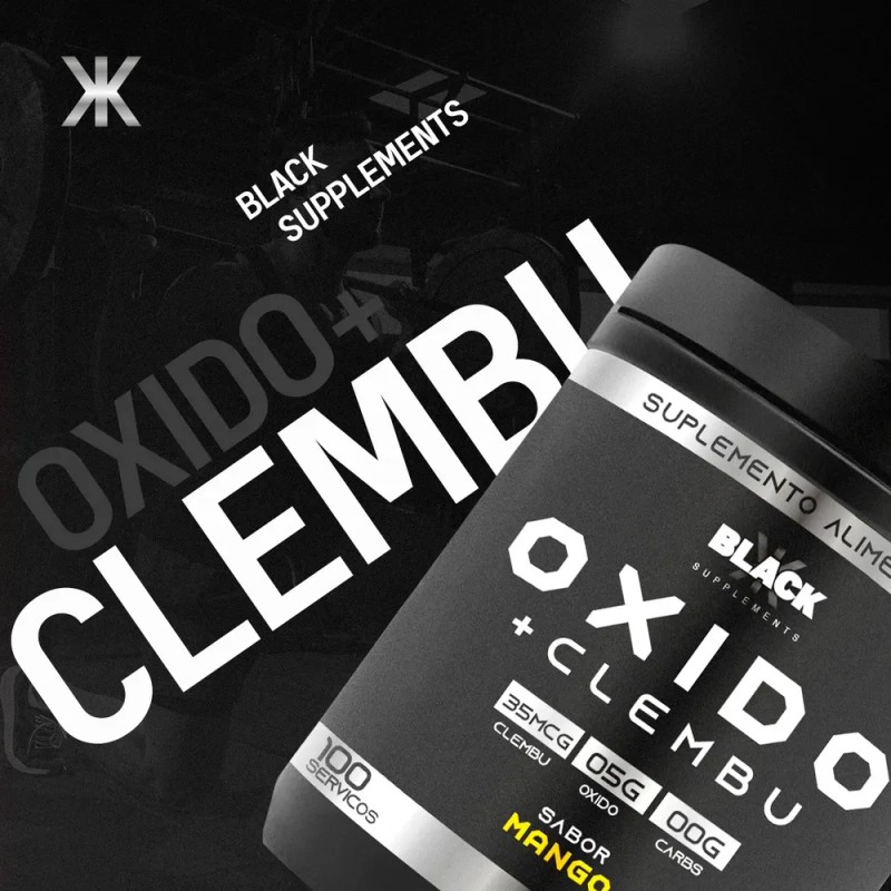 Black Supplements Oxido Nítrico Clembu 500g Pre Entreno