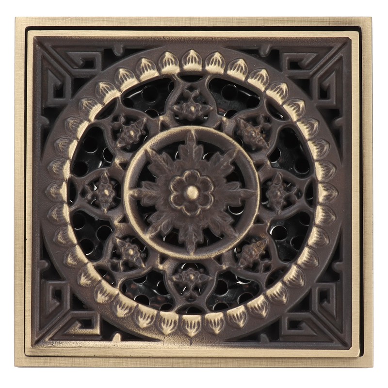 Floor Drain European Style Antique Bathroom Copper Drain Set for