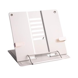 Akaaka Book Stand, Tabletop, Reading Stand, Bookstand, Bookstand, Reading Stand, Music Stand, Fixed Arm, Bookend, Bookend, Stand, Purple, Open, Lightweight, Music Stand, Study (White)
