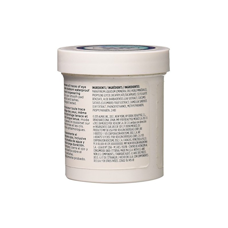 Almay Longwear & Waterproof Eye Makeup Remover Pads, 80 Count