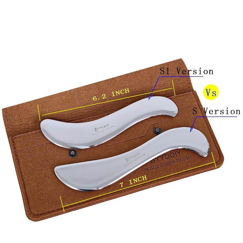 BYYDDIY Stainless Steel Gua Sha Muscle Scraper Tool,Scar Tissue Tool