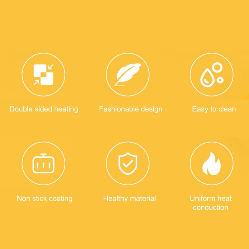 Stovetop Waffle Maker Pan Anti Stick Aluminum Even Heating Double