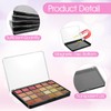 5 Pack Empty Magnetic Makeup Palette and 20 Pieces Metal