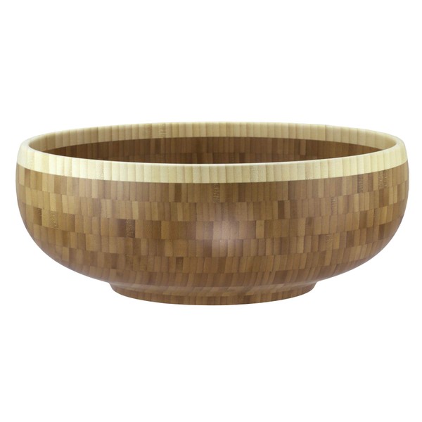 Totally Bamboo Classic Extra-Large Bamboo Serving Bowl, 16" x 16"