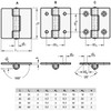 Ganter Normelemente Stainless Steel Sheet Hinges - GN 136-NI-30-30-A |