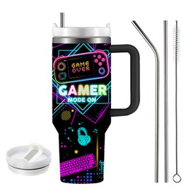 Gamer Gifts for Men, Gamer Tumbler 40 Oz, Gifts for Gamers, Gamer Gifts, Gaming Stuff for Boys, Gaming Gifts, Cool Gifts for Gamer, Birthday Gamer Gifts