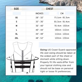 Jet Pilot Shaun Murray CGA Approved Neoprene Vest PFD (Black, Large)