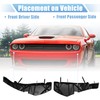 X AUTOHAUX Front Bumper Support Brackets Cover Retainer for Dodge