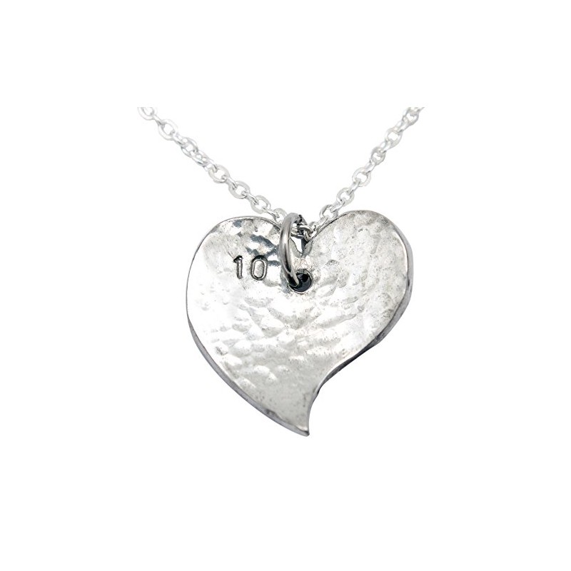 Pirantin 10th Year Anniversary Heart Necklace - Traditional Tin 10th