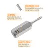 sourcing map 2pcs T6 Torx Screwdriver Bit 1/4" Hex Shank