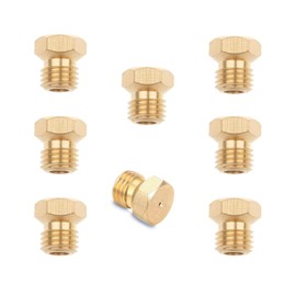 FOHEXIN LP Gas Conversion Kit.Brass Jet Nozzle for Propane LPG, DIY Burner.Rang Stove Camping Equipment, 0.45 0.5 0.62 0.65 0.7 0.78 0.87 0.95 (Hole 0.5mm)