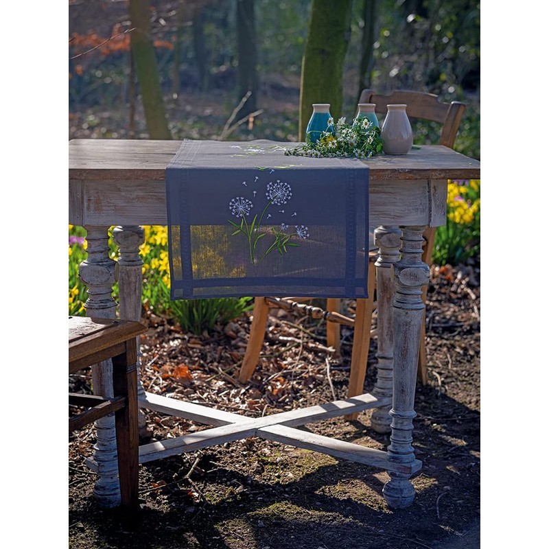 Vervaco Flower Flakes Table Runner Kit