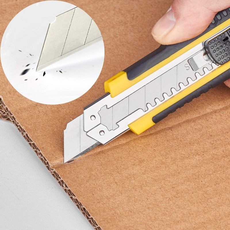 DOWELL Utility Knife Box Cutter Retractable Self Loading Heavy Duty