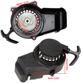 ZAMDOE Recoil Starter Pull Start for 43cc 47cc 49cc 2 Stroke Engine Pocket Coolster QG50 moto for Syx 50cc for SSR SX50 Mini Dirt Bike Pocket Rocket Bike Moto Quad ATV Parts