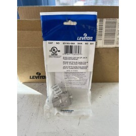 Leviton Cat6A Shielded Jack, White Box Of 24