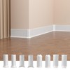Risunpet Baseboard Corner Blocks 4inch, 4 Inside + 4 Outside