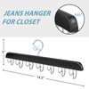 Jean Organizer for Closet, Jeans Hanger, 14 Hooks Wood Hanger