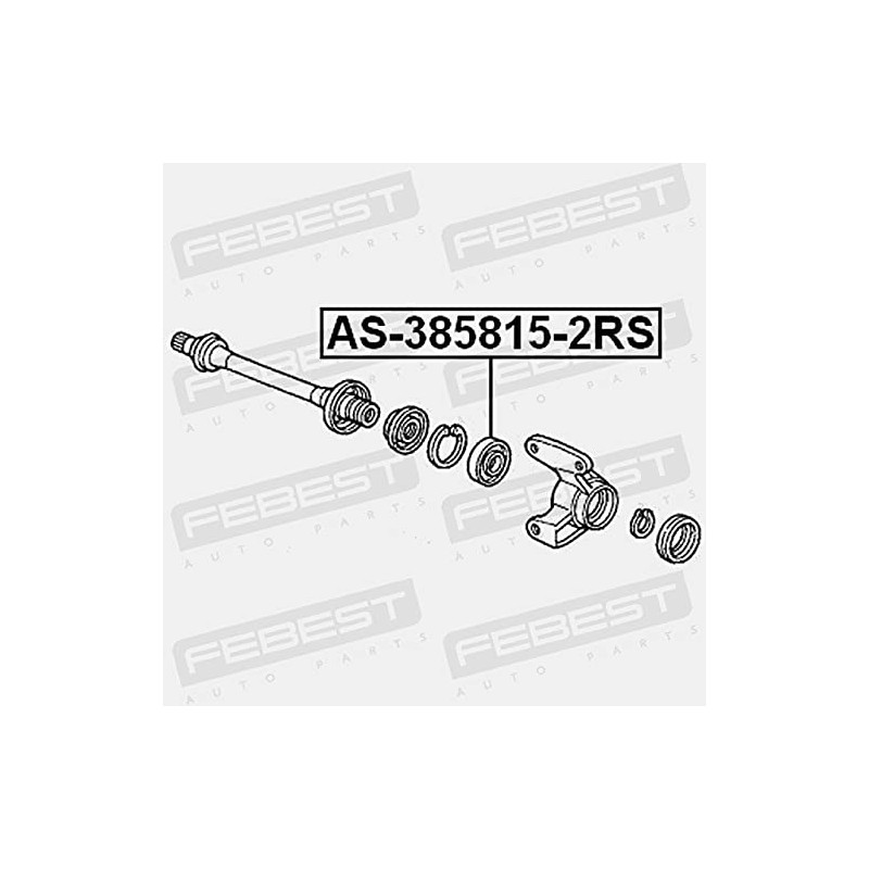 Febest as 385815 2RS Elements Hard Drive