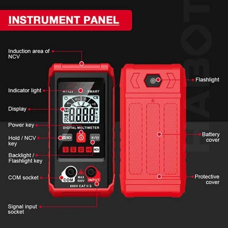 Bonseor Ht Automatic Digital Multimeter,Tm-510 4000 Counts Smart Digital Multimeter,Digital